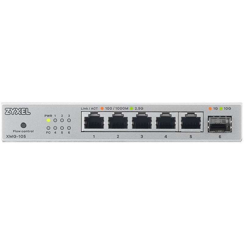 Zyxel Switch - XMG-105 - Multi-Gig 5-Port 2.5GbE + 10G SFP+ — Buy in Cyprus with Fast Delivery