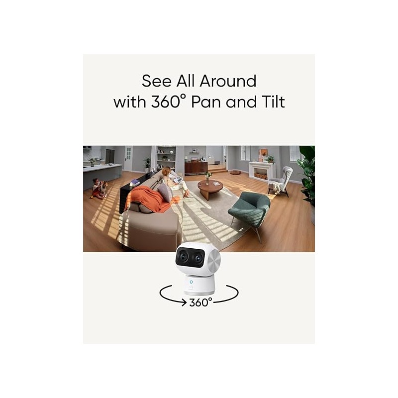 Anker Eufy Security Camera Indoor - S350 - 4k Dual Camera Pan & Tilt — Buy in Cyprus with Fast Delivery