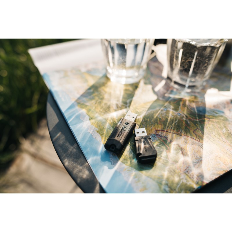 Verbatim USB Drive - 3.2 Pinstripe 64GB Black — Buy in Cyprus with Fast Delivery