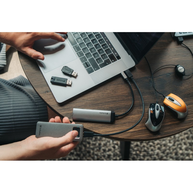 Verbatim USB Drive - 3.2 Pinstripe 64GB Black — Buy in Cyprus with Fast Delivery