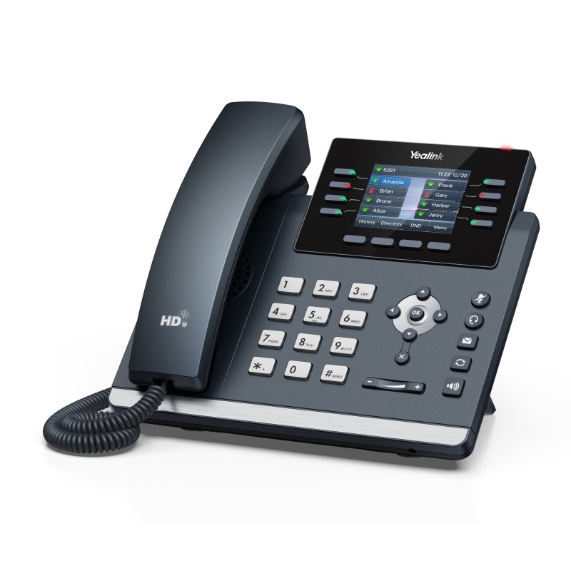 Yealink IP Phone - T44W - Desktop PoE 2.8'' Gigabit, USB, Expansion, Color Screen, Bluetooth & Wi-Fi