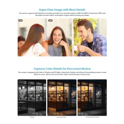 Dahua IP 5.0MP 4.0mm Wifi PT Dome Dual Illumination - SD-P5AE-PV - Dahua IP 5.0MP 4.0mm Wifi PT Dome Dual Illumination