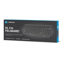 Natec FELIMARE Wireless Keyboard - 2.4GHz-BT - Phone Tablet Stand — Buy in Cyprus with Fast Delivery