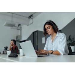 Yealink Headset Wireless Dual-Mode DECT Bluetooth 4-Mic NC - WH68 - with ANC & Basestation Teams