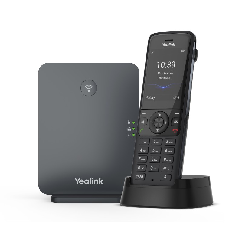 Yealink IP Phone Cordless DECT Base & W78H Handset - W78P - Bluetooth & Elegant Design — Buy in Cyprus with Fast Delivery