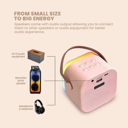 SonicGear IOX Karaoke Portable Speaker - K200 - BT & Wireless Mic Pink — Buy in Cyprus with Fast Delivery