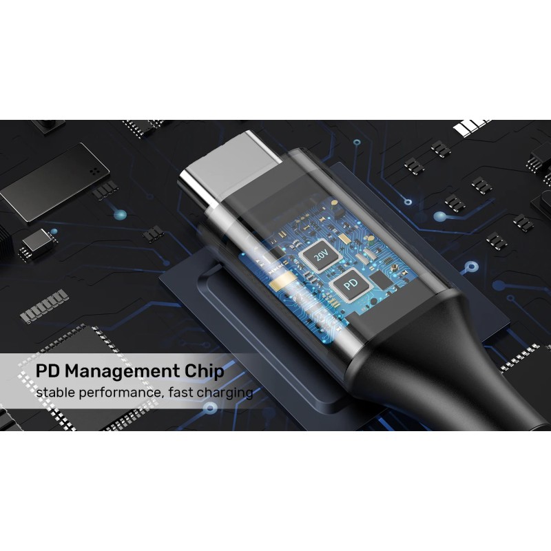 Unitek UCL USB-C to DC Cable - C14118BK - 1.8m 65W for Lenovo 4.0x1.7mm — Buy in Cyprus with Fast Delivery