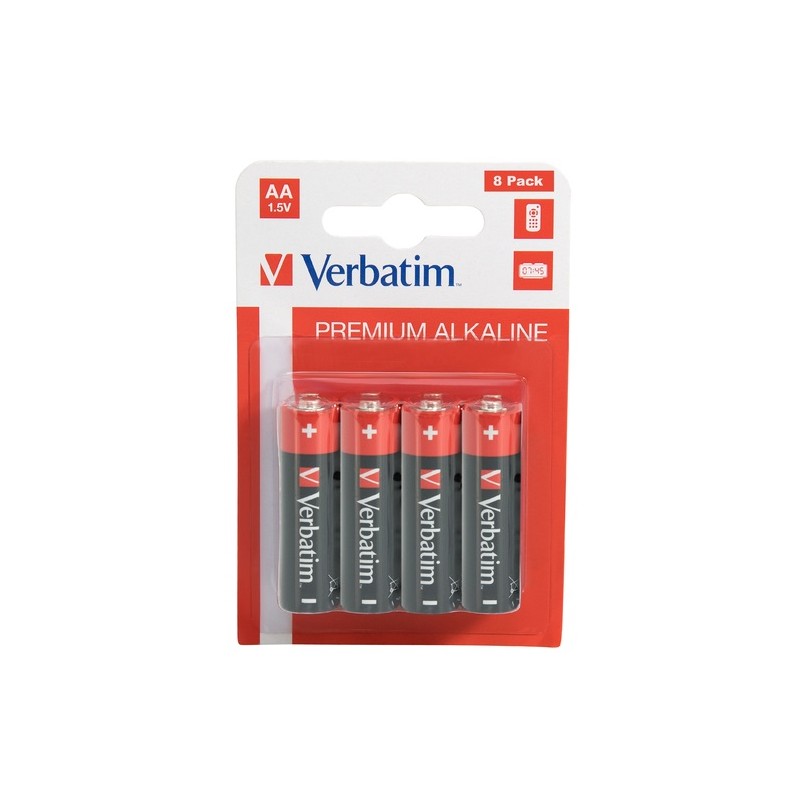 Verbatim Alkaline AA Batteries - Alkaline AA 8pcs — Buy in Cyprus with Fast Delivery