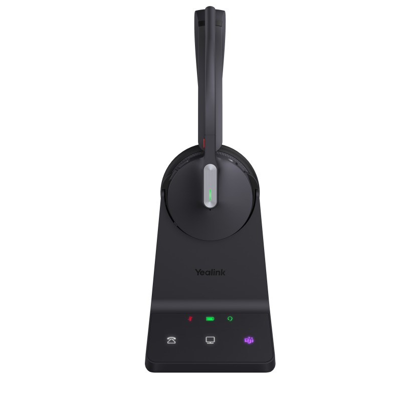 Yealink Headset Wireless Dual-Mode DECT Bluetooth 3-Mic NC with Basestation - WH64 - Teams — Buy in Cyprus with Fast Delivery
