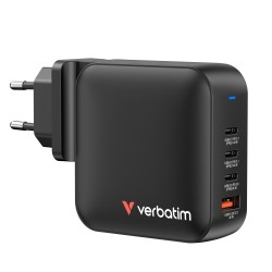 Verbatim Charger Wall - GNC-140 - 165W Mini GaN 3xUSBC 1xUSBA — Buy in Cyprus with Fast Delivery