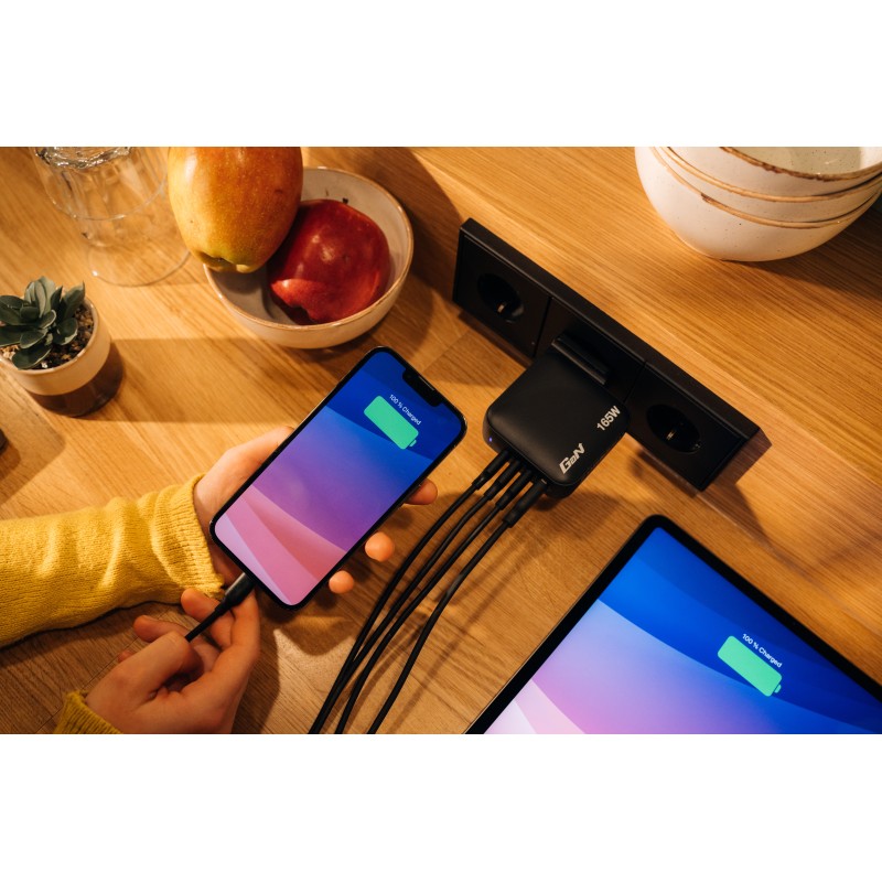 Verbatim Charger Wall - GNC-140 - 165W Mini GaN 3xUSBC 1xUSBA — Buy in Cyprus with Fast Delivery