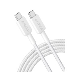 Anker Mobile Cable USB C to USB C - 322 - 0.9m White — Buy in Cyprus with Fast Delivery