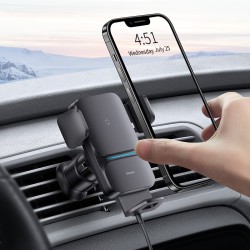 Baseus Wisdom Auto Alignment Car Mount Wireless Charger Qi 15W - Auto Alignment — Buy in Cyprus with Fast Delivery