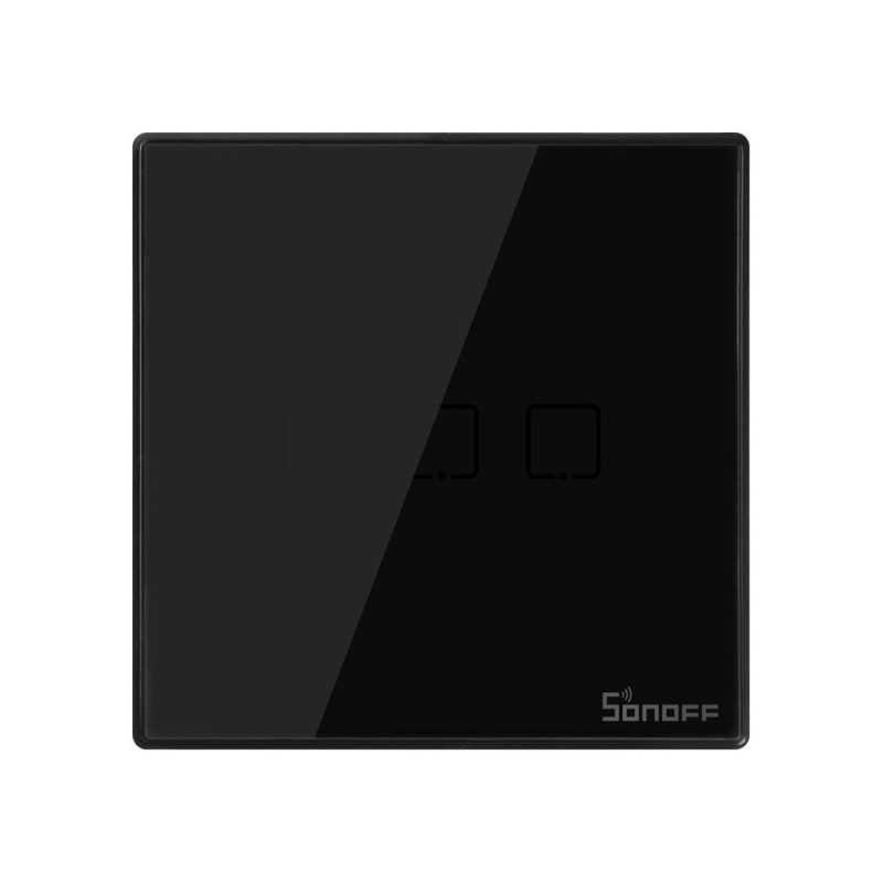 Sonoff WiFi Smart Wall Touch Switch Black - T3 UK 3C - Black — Buy in Cyprus with Fast Delivery