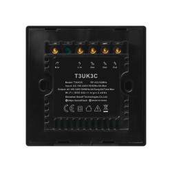 Sonoff WiFi Smart Wall Touch Switch Black - T3 UK 3C - Black — Buy in Cyprus with Fast Delivery