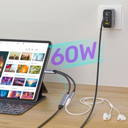 Unitek MC - M205A - USB-C to 3.5mm Audio + PD60W — Buy in Cyprus with Fast Delivery