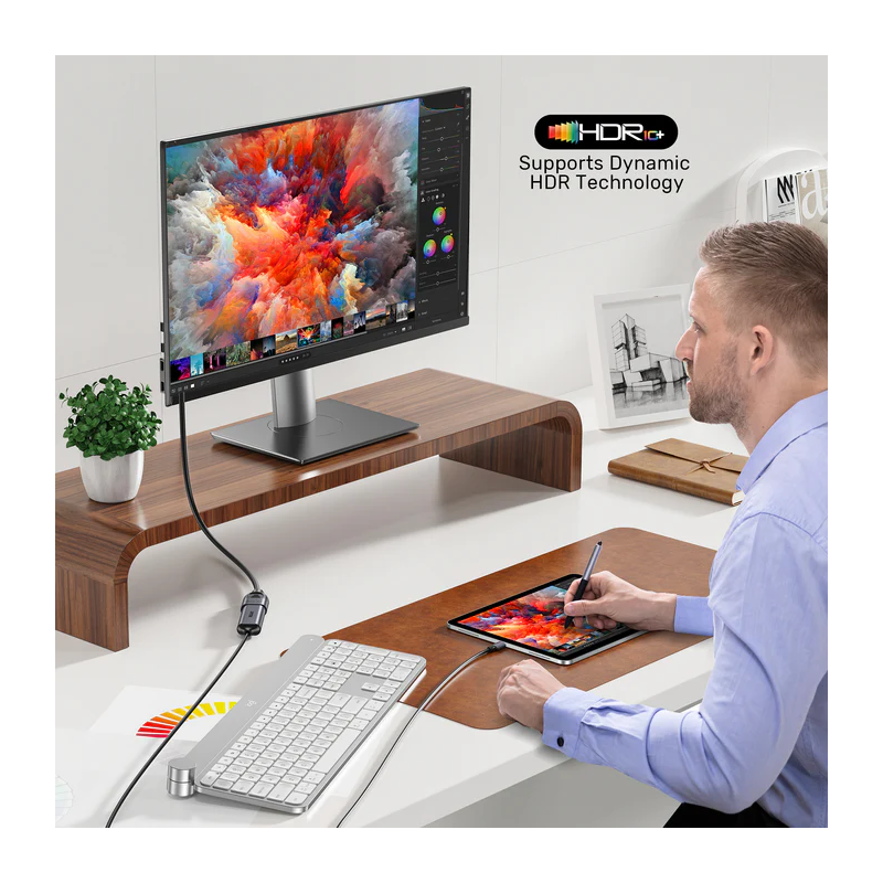 Unitek HDMI Extension - C11091A - 2.1 Male to Female 3.0m 8K60Hz — Buy in Cyprus with Fast Delivery