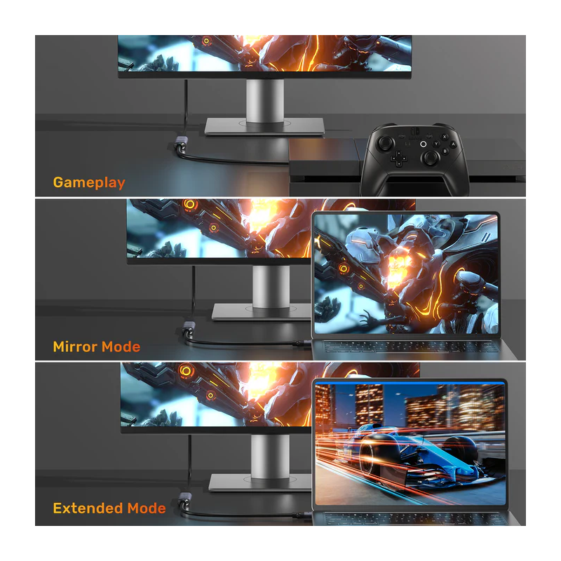 Unitek HDMI Extension - C11091A - 2.1 Male to Female 3.0m 8K60Hz — Buy in Cyprus with Fast Delivery