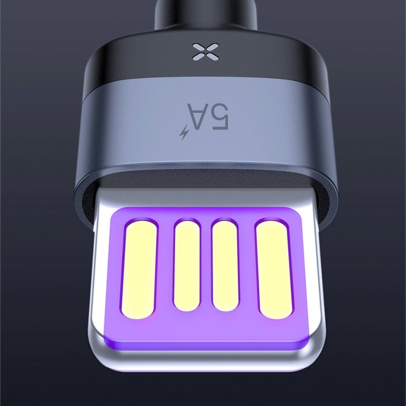 Baseus Cafule HW Type-C Cable - 5A 1m Grey-Black — Buy in Cyprus with Fast Delivery