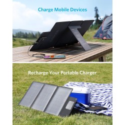Anker Portable & Foldable Solar Panel - 24W, 3x USB-A Ports — Buy in Cyprus with Fast Delivery