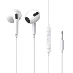 Baseus Headphones In Ear Wired 3.5mm - H17 - White — Buy in Cyprus with Fast Delivery
