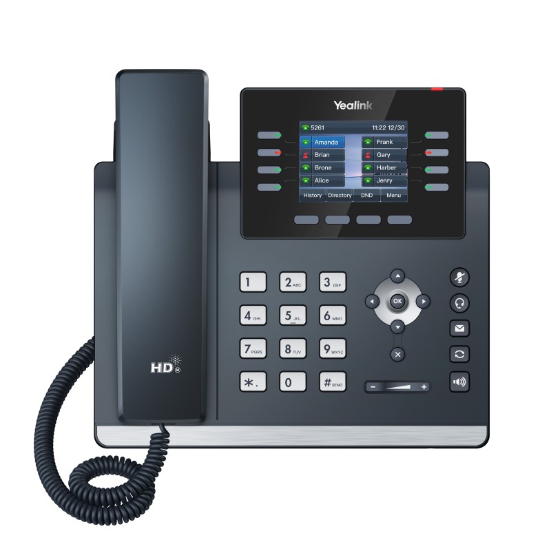 Yealink IP Phone Desktop PoE 2.8'' Gigabit, USB, Expansion & Color Screen - T44U — Buy in Cyprus with Fast Delivery