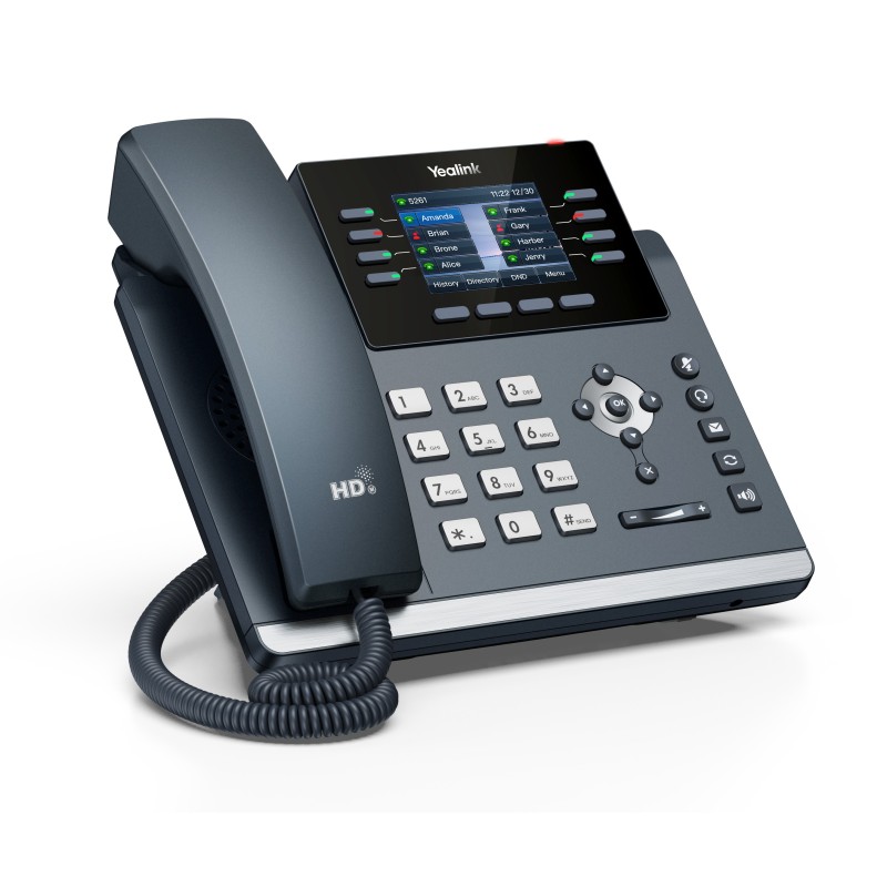 Yealink IP Phone Desktop PoE 2.8'' Gigabit, USB, Expansion & Color Screen - T44U — Buy in Cyprus with Fast Delivery