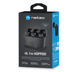 Natec Wireless Wearable Microphones for Content Creators - USB-C HOPPER LAVALIER (2 PIECES) — Buy in Cyprus with Fast Delivery