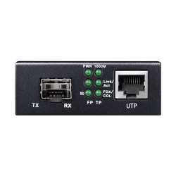 Cudy Fiber Media Converter SFP Slot to Gigabit Ethernet RJ45 with PoE - MC220P - SFP Slot to Gigabit Ethernet RJ45 with PoE