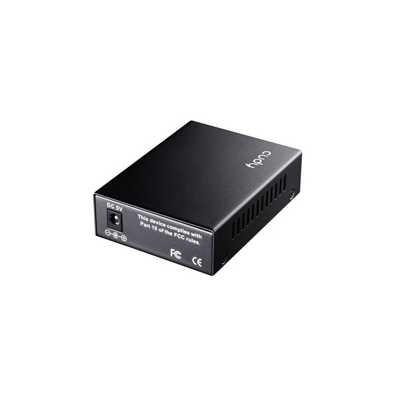 Cudy Fiber Media Converter SFP Slot to Gigabit Ethernet RJ45 with PoE - MC220P - SFP Slot to Gigabit Ethernet RJ45 with PoE