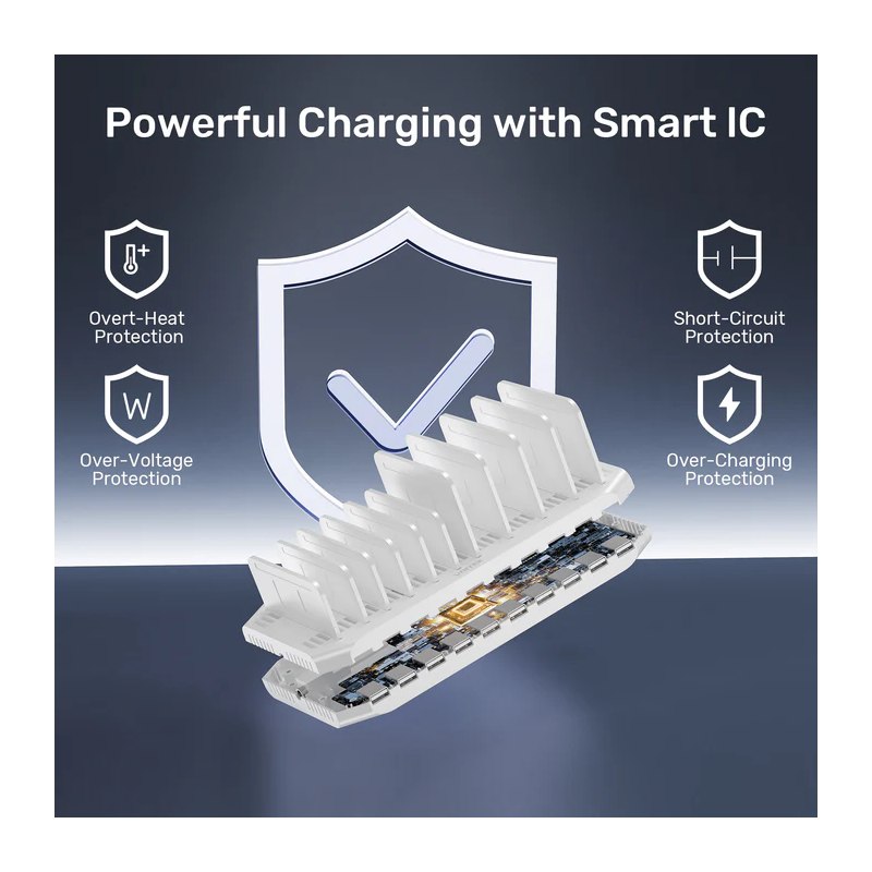 Unitek Charge Station 60W 10-Port 10x2.4A - Y-2190D - 60W 10-Port 10x2.4A — Buy in Cyprus with Fast Delivery