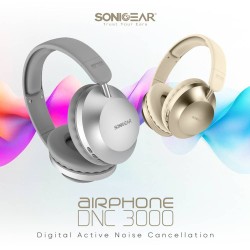 SonicGear Headphones - DNC3000 - Bluetooth AIRPHONE Black — Buy in Cyprus with Fast Delivery