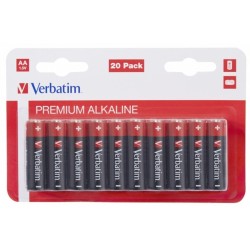 Verbatim AA Batteries - Alkaline - 20pcs — Buy in Cyprus with Fast Delivery