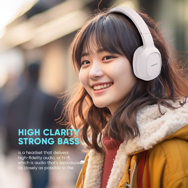 SonicGear Headphones - AIRPHONE 3 - Bluetooth Type-C Mist White — Buy in Cyprus with Fast Delivery