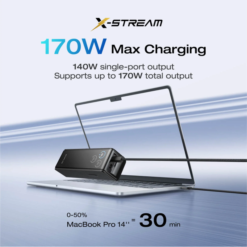 EcoFlow Charge Powerbank RAPID - 25000mAh 170W Black — Buy in Cyprus with Fast Delivery