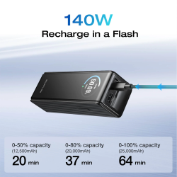 EcoFlow Charge Powerbank RAPID - 25000mAh 170W Black — Buy in Cyprus with Fast Delivery