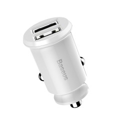 Baseus Car Charger - CCALL-ML02 - Grain Car Charger 3.1A White — Buy in Cyprus with Fast Delivery