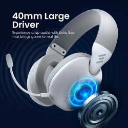 Armaggeddon Gaming Headset USB+3.5mm+2.4G+BT PU Leather - COSMIC-V - Ultraclear White — Buy in Cyprus with Fast Delivery