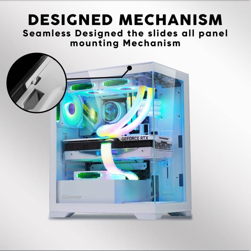 Armaggeddon Aquaron Pro - ATX Gaming Case White — Buy in Cyprus with Fast Delivery