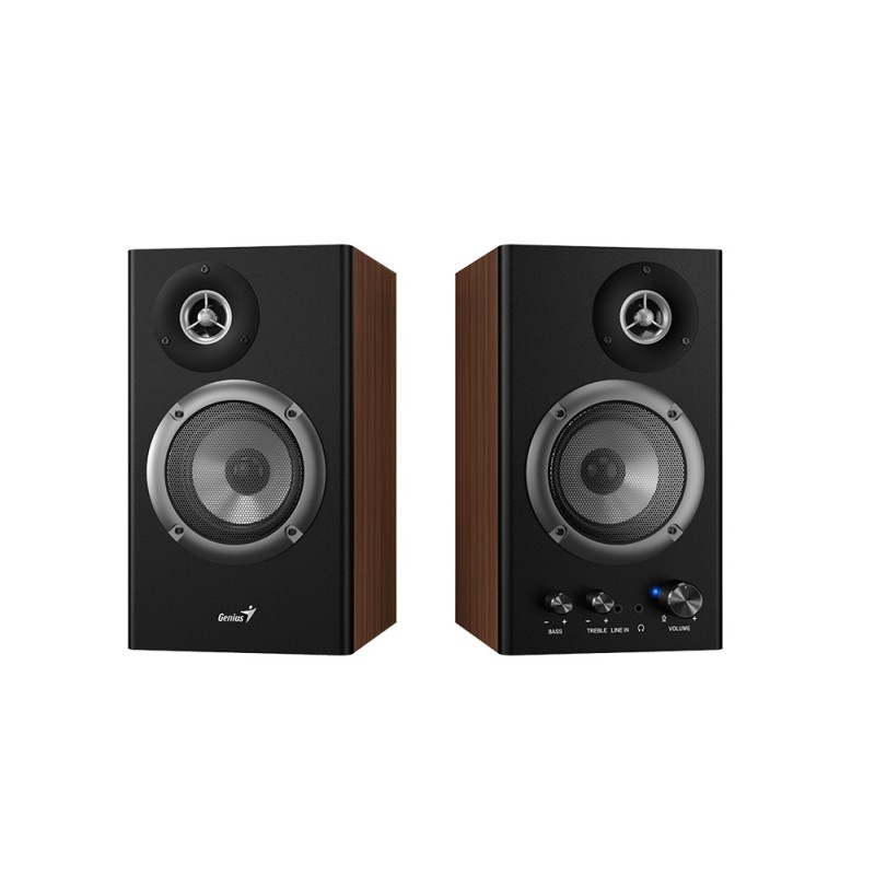 Genius PC Speakers - SP-HF1200B - 2.0 PC Speakers 36W RMS Wood — Buy in Cyprus with Fast Delivery