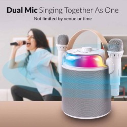 SonicGear Portable Karaoke Kids Speaker iOX White - K800 - BT Wireless Dual Mics — Buy in Cyprus with Fast Delivery