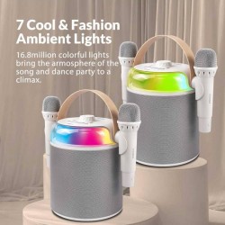 SonicGear Portable Karaoke Kids Speaker iOX White - K800 - BT Wireless Dual Mics — Buy in Cyprus with Fast Delivery