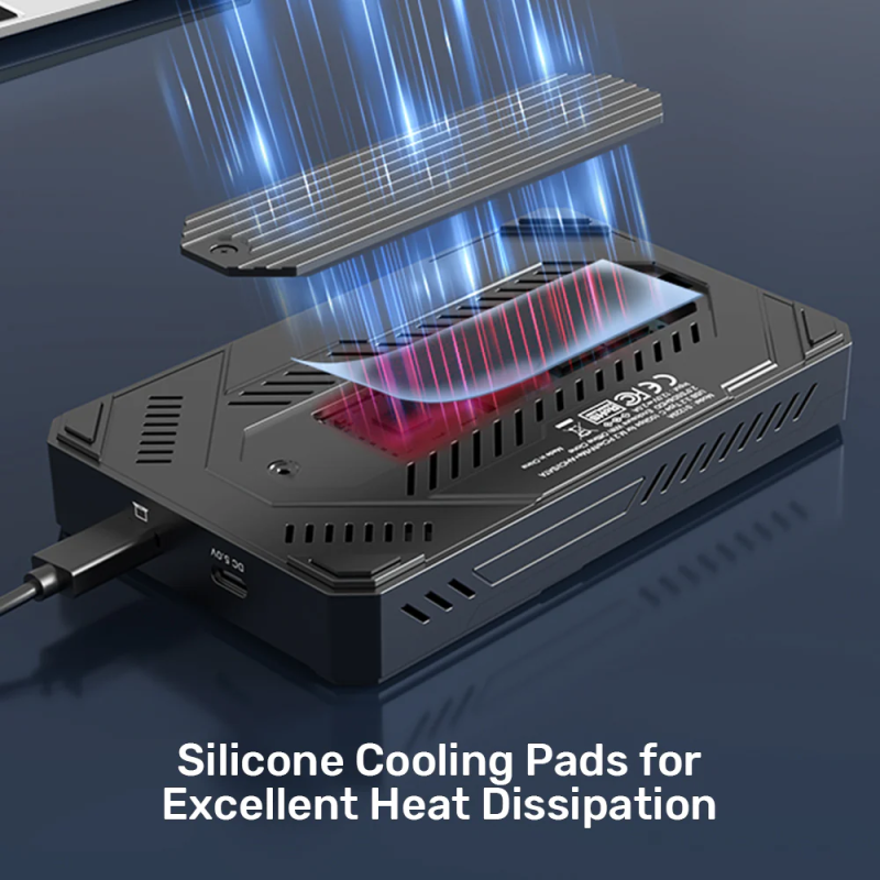 Unitek USB-C M.2 NVMe & 2.5'' SATA 10Gbps Dual Enclosure - S1229C - USB-C M.2 NVMe & 2.5'' SATA 10Gbps Dual Enclosure