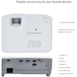 Viewsonic Projector - PA503S - SVGA DLP Projector 4000 Lumens — Buy in Cyprus with Fast Delivery