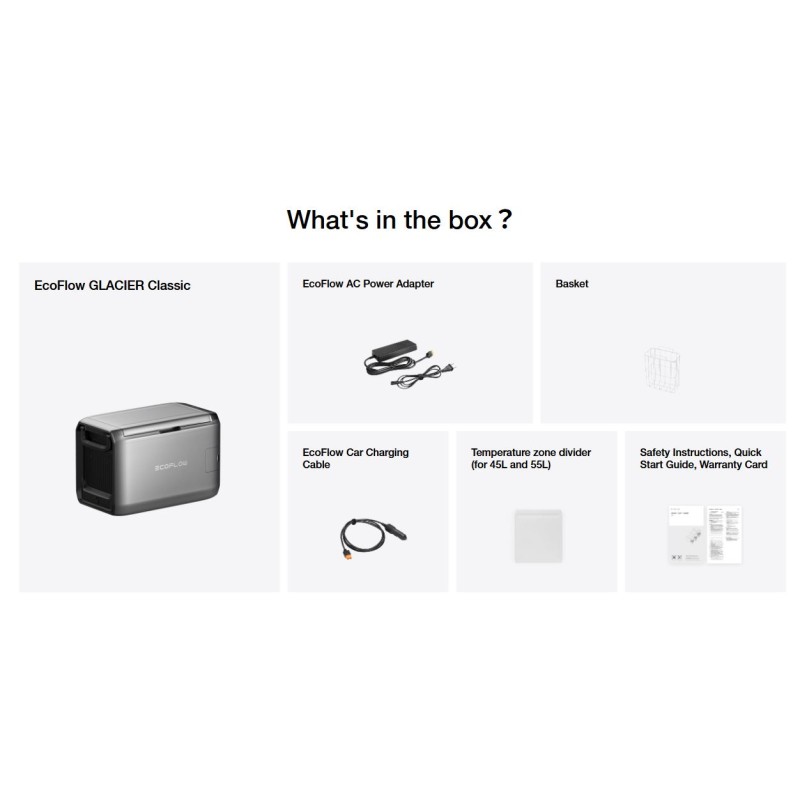 EcoFlow (UK) Portable Solar Fridge - GLACIER 45L - not including battery — Buy in Cyprus with Fast Delivery