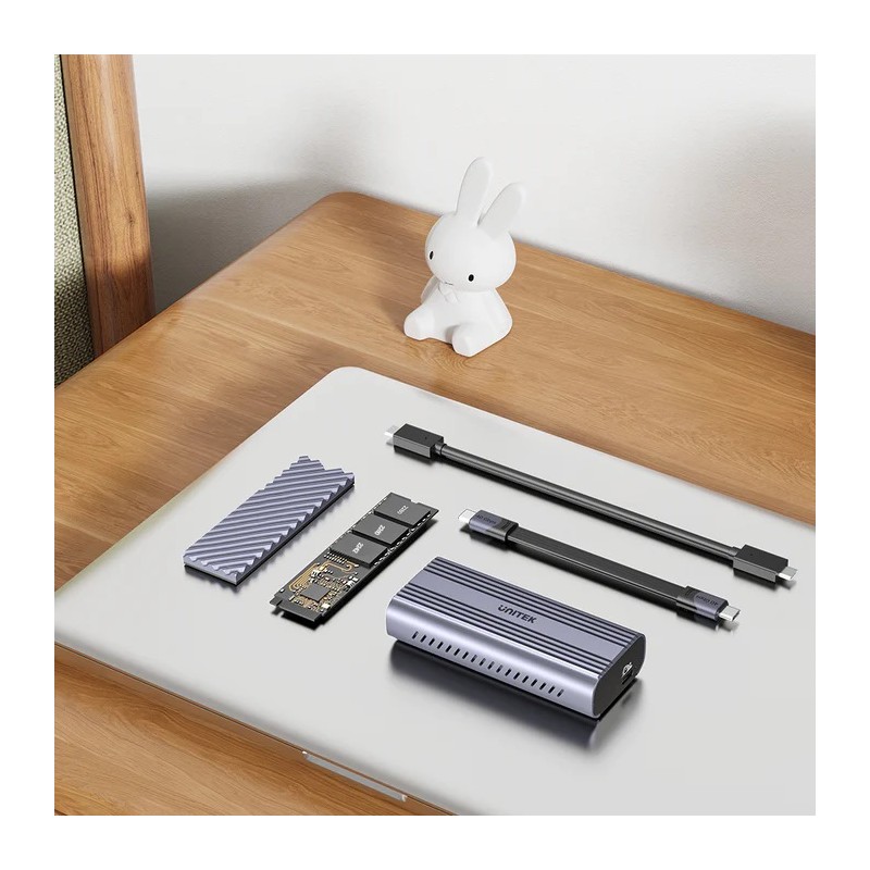Unitek USB-C NVME PCIe Enclosure USB4.0 40Gbps - S1226A - USB-C, NVME, PCIe Enclosure, USB4.0, 40Gbps