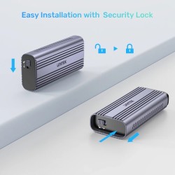 Unitek USB-C NVME PCIe Enclosure USB4.0 40Gbps - S1226A - USB-C, NVME, PCIe Enclosure, USB4.0, 40Gbps