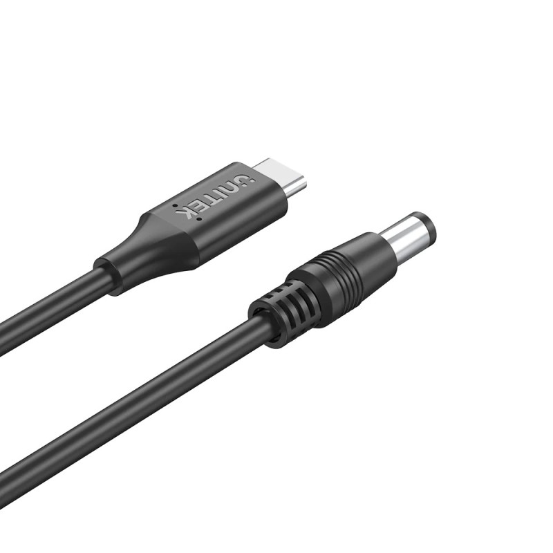 Unitek UCL USB-C to DC Cable - C14116BK - 1.8 m, 65W PD, for Toshiba-Asus, 5.5x2.5 mm — Buy in Cyprus with Fast Delivery