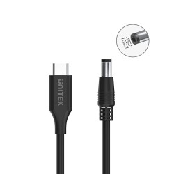 Unitek UCL USB-C to DC Cable - C14116BK - 1.8 m, 65W PD, for Toshiba-Asus, 5.5x2.5 mm — Buy in Cyprus with Fast Delivery