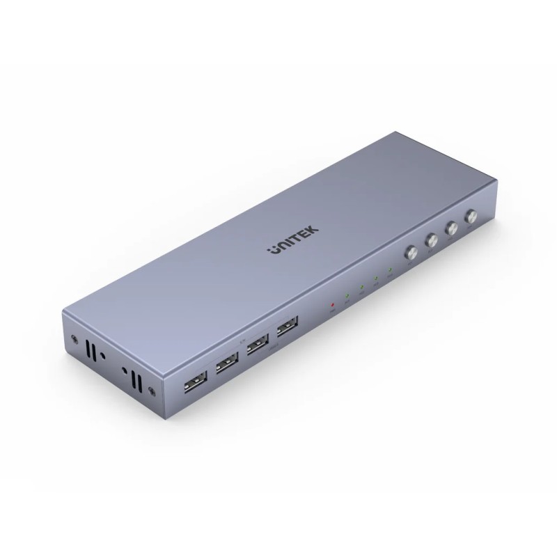 Unitek KVM HDMI 4K60Hz Switch 4-1 with 4-Port USB Hub - V306A - Unitek KVM HDMI 4K60Hz Switch 4-1 with 4-Port USB Hub